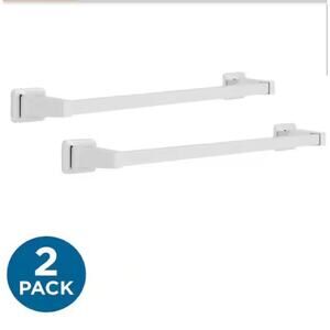 Futura 18 in. Wall Mount Towel Bar Bath Hardware Accessory in Polished Chrome